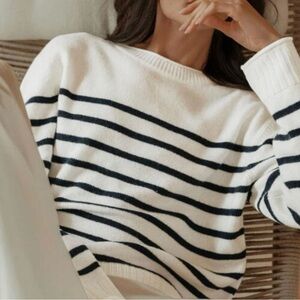 Jenni Kayne Everyday Sweater Navy Stripe
